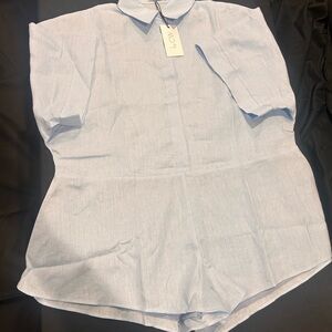 RAE PLAYSUIT - LIGHT BLUE